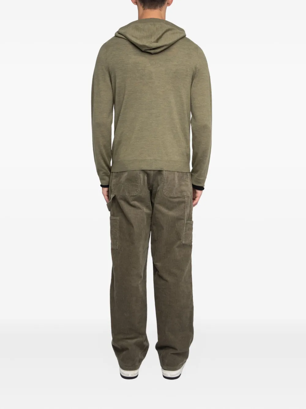 Zadig&Voltaire Hoodie met rits Groen