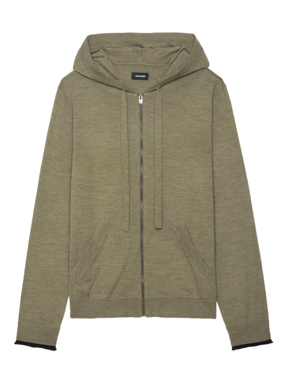 Zadig&Voltaire Hoodie met rits Groen