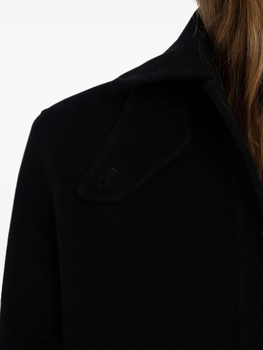 Zadig & Voltaire Patch-pocket Single-breasted Coat In Black