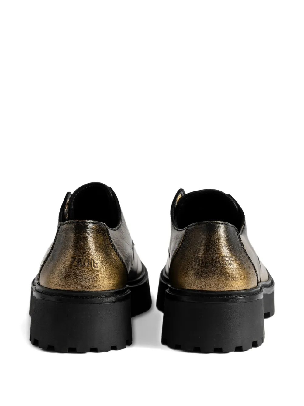 Zadig&Voltaire eyeleted platform derby shoe Black