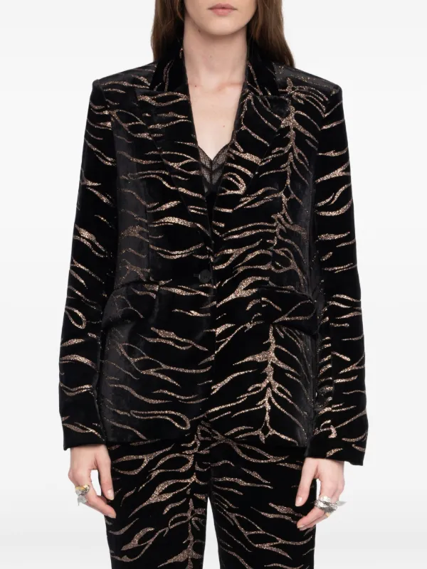 Zadig&Voltaire Vavy ベルベット ジャケット | ブラック | FARFETCH JP