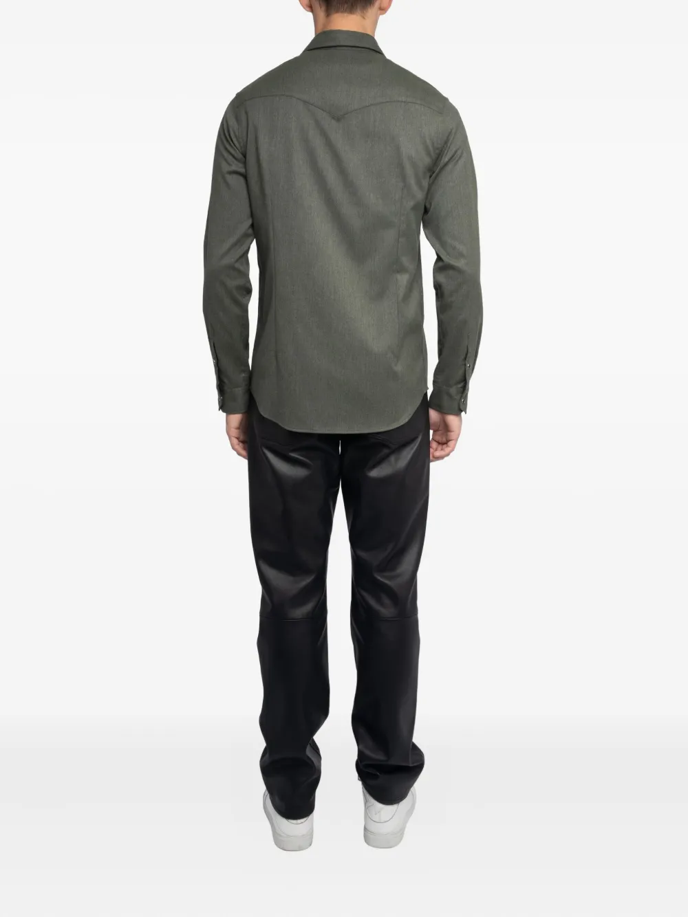Zadig&Voltaire Saby overhemd met dubbele zak Groen