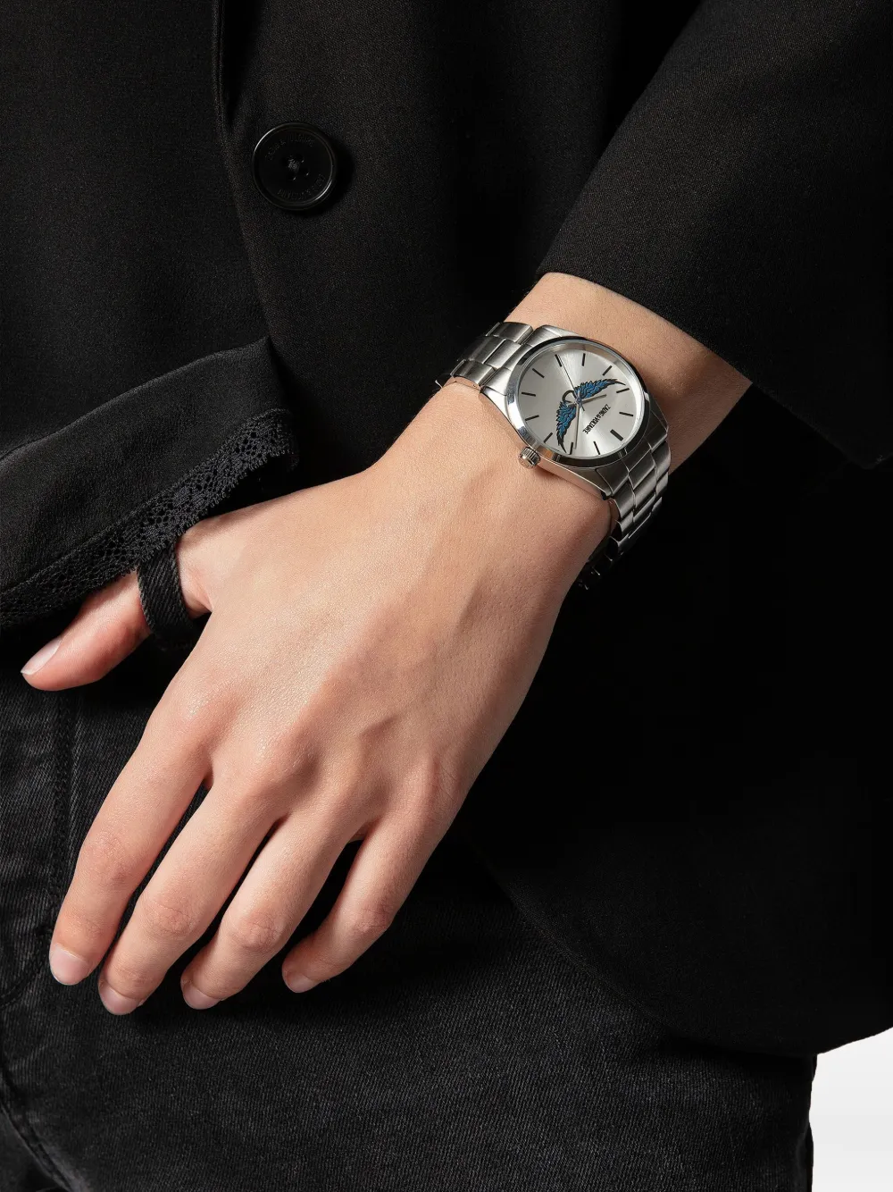 Zadig&Voltaire Steel Wings 38 mm - Zilver