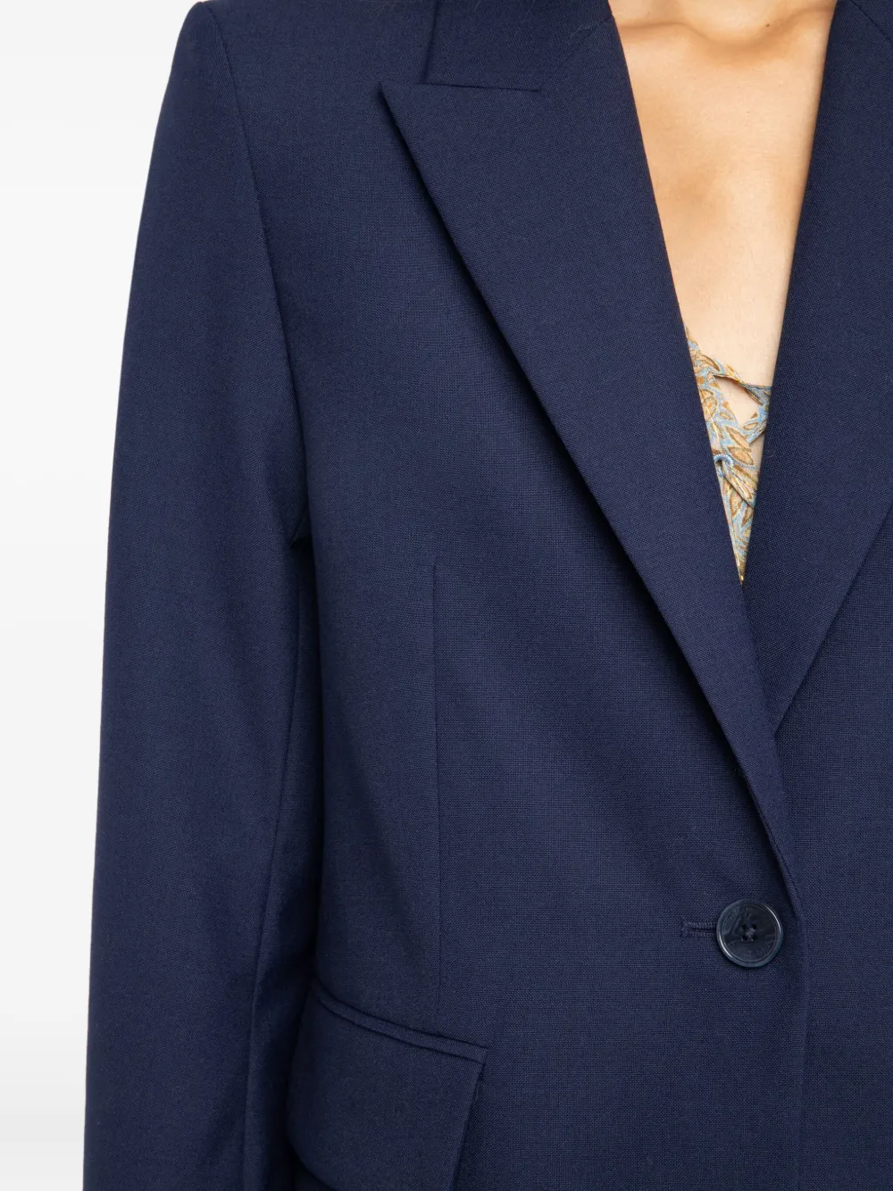 Zadig&Voltaire Blazer met enkele knoop 434 BLUEBERRY