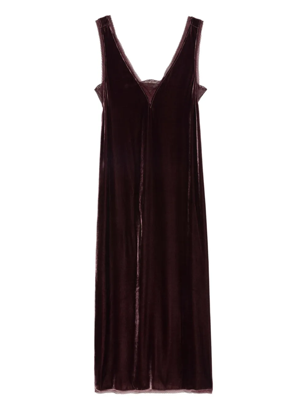 Zadig&Voltaire lace-insert midi dress Rood