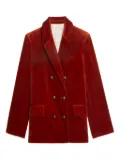 Zadig&Voltaire double-breasted cotton blazer - Red