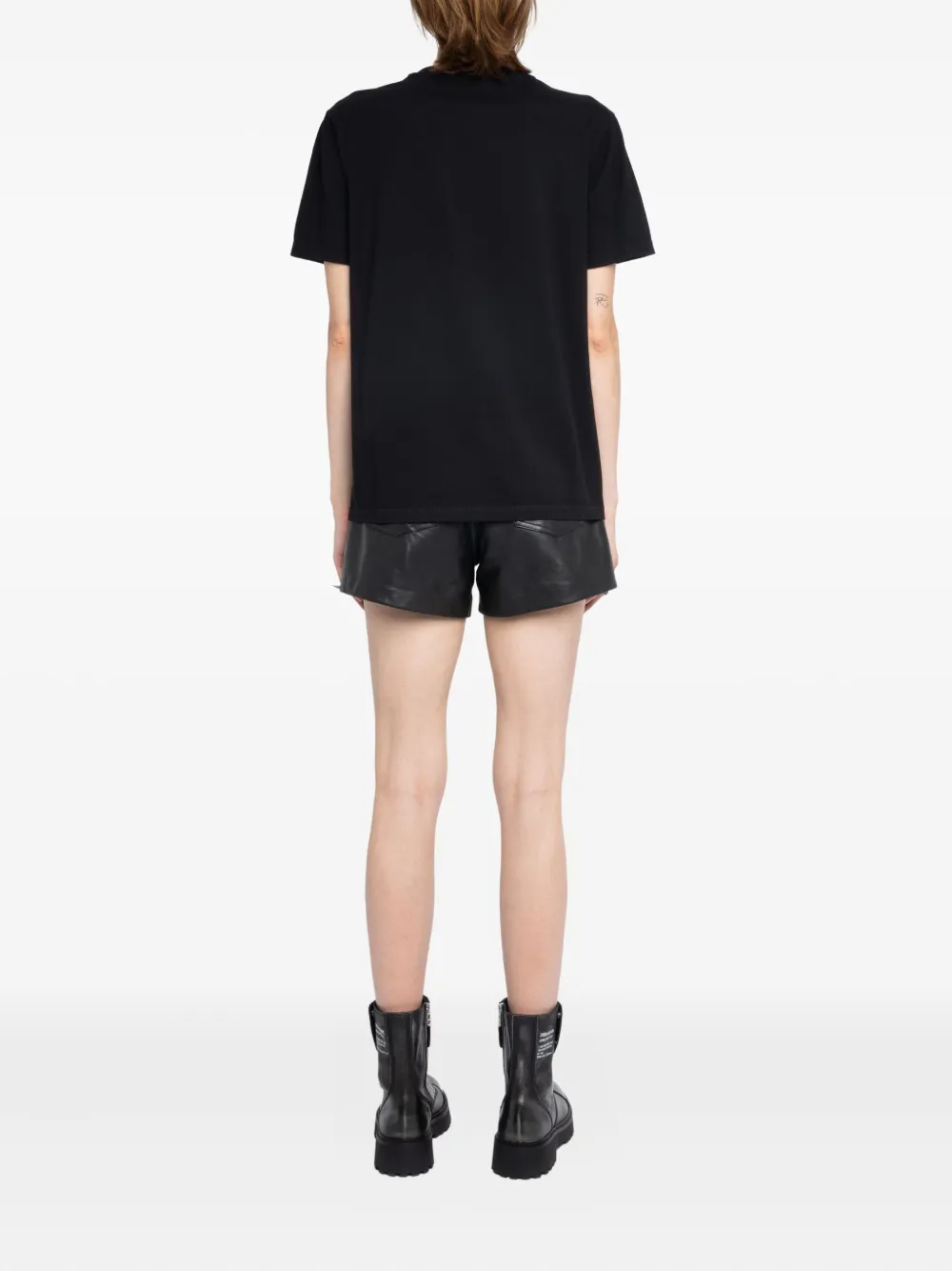 Zadig&Voltaire Edwin T-shirt verfraaid met vleermuis en logo Zwart