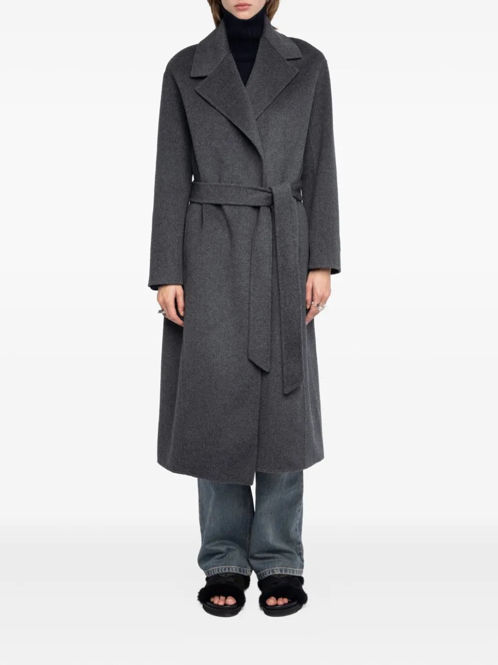 Zadig&Voltaire Meli belted coat | Double Breasted & Peacoats | Image 2