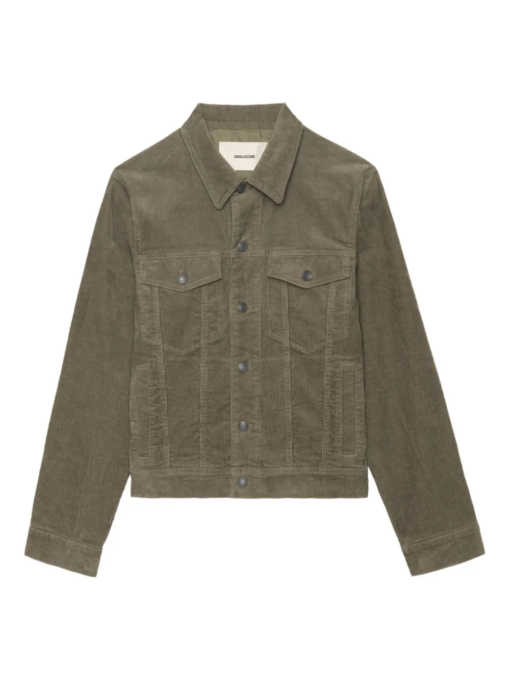 Zadig&Voltaire Ribfluwelen shirtjack Groen