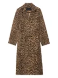Zadig&Voltaire leopard-print belted coat - Neutrals