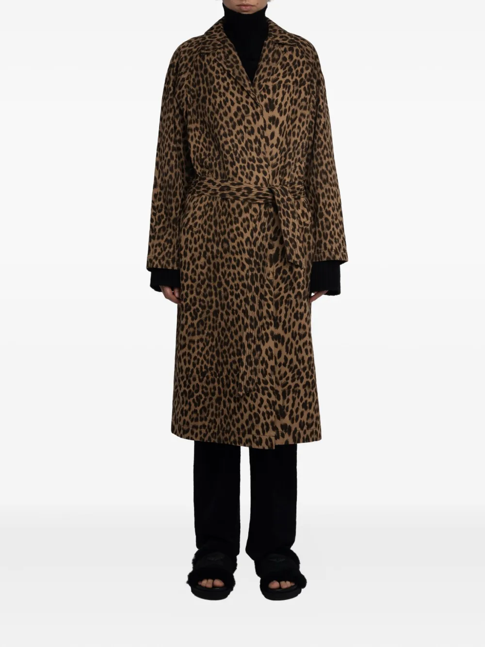 Zadig&Voltaire Jas met luipaardprint Beige