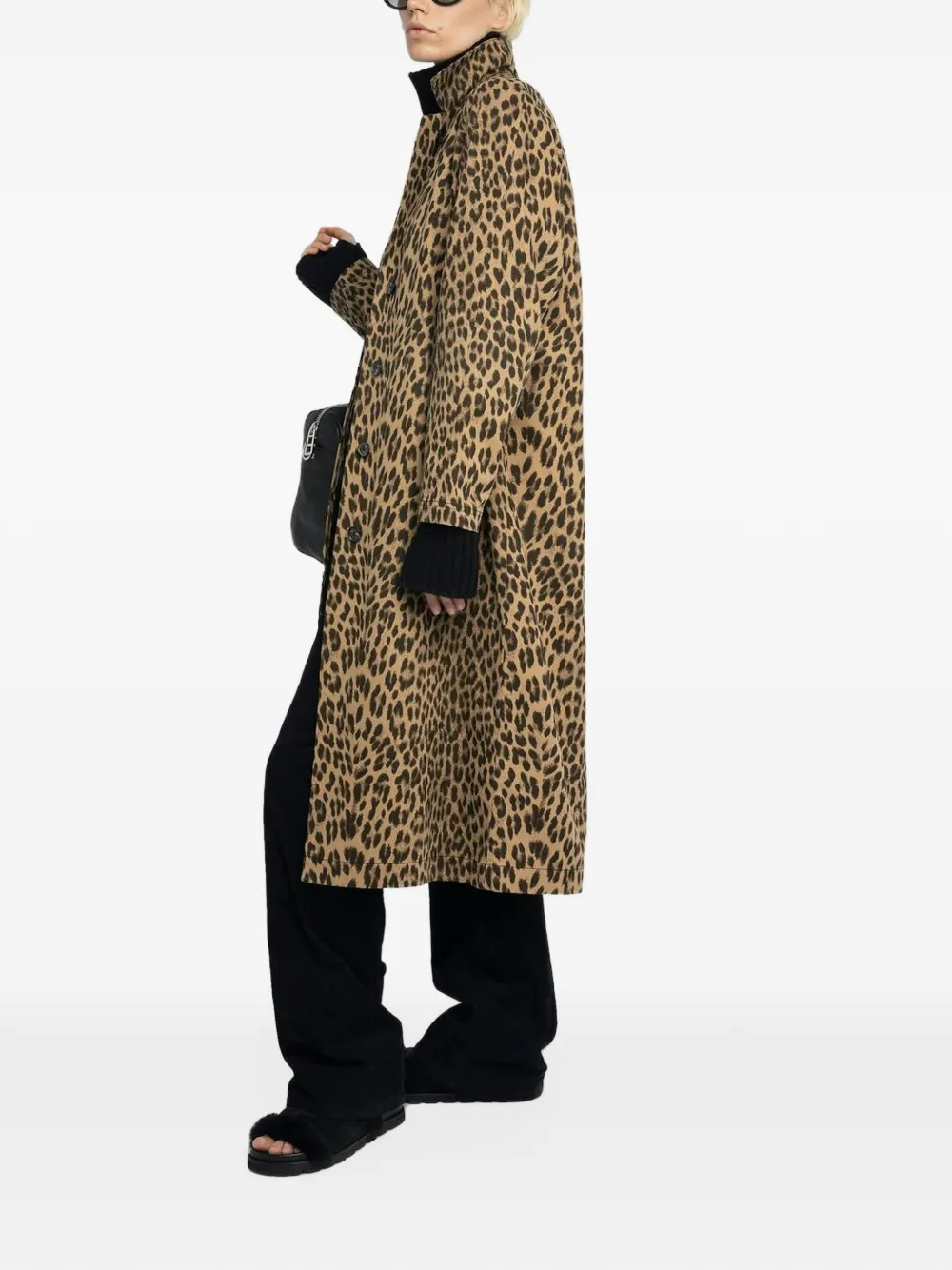 Zadig&Voltaire Jas met luipaardprint Beige