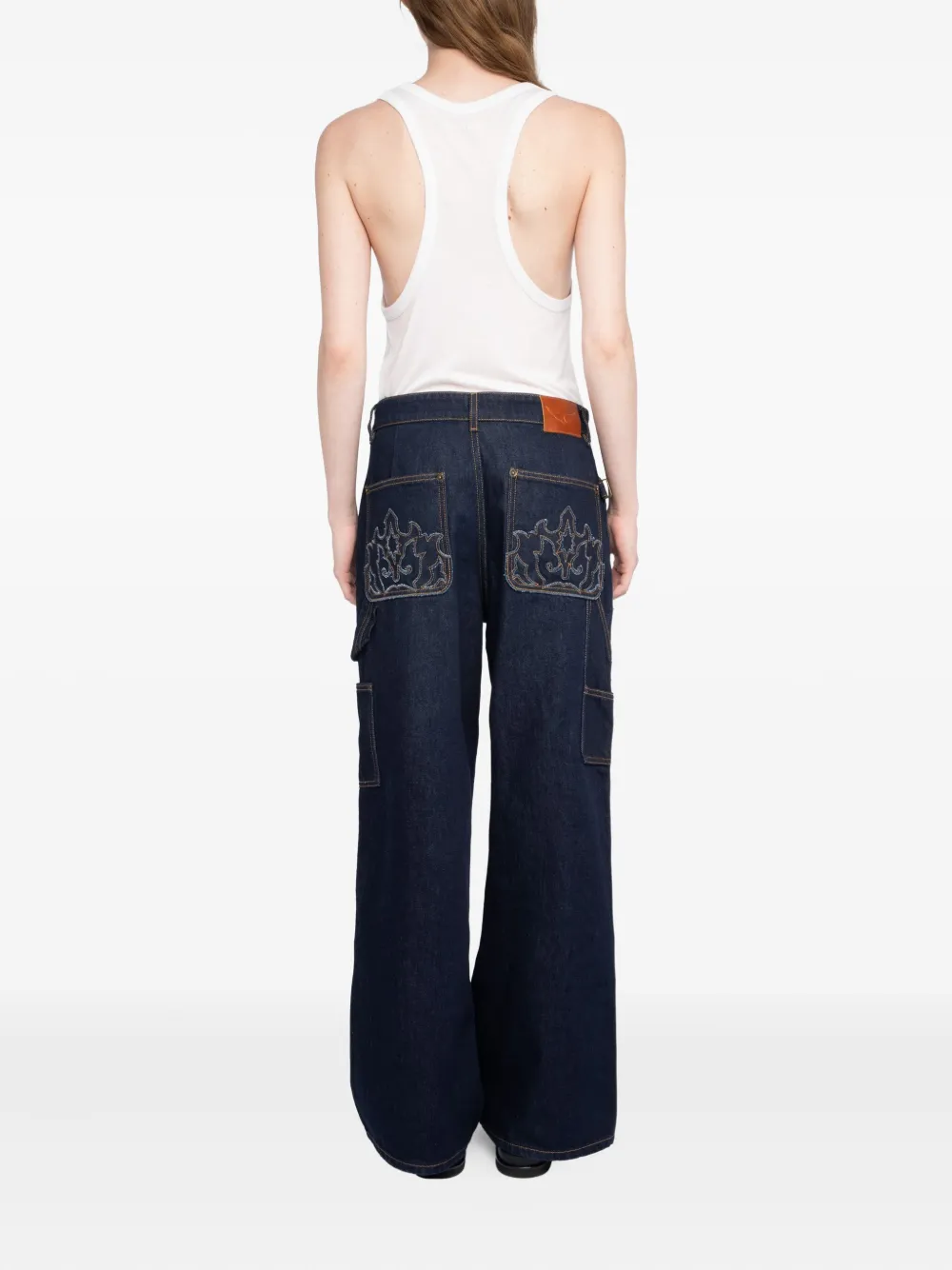Zadig & Voltaire Womens Brut Perya Straight-leg Relaxed-fit Denim Jeans In Blue