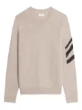 Zadig&Voltaire chevron-pattern cashmere sweater - Neutrals