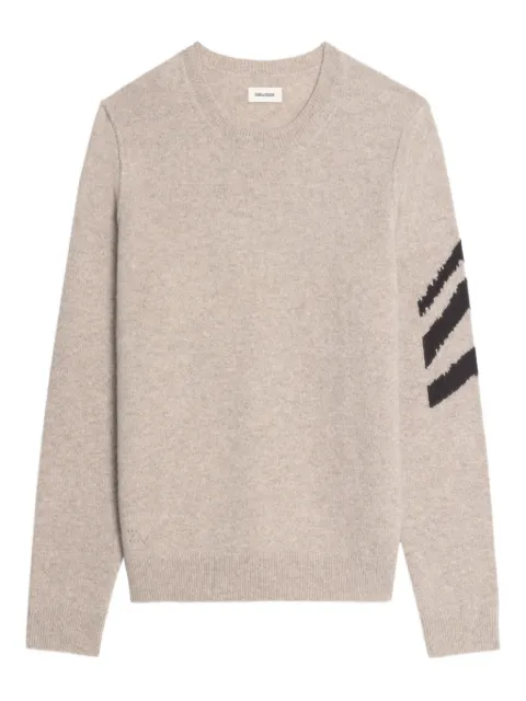 Zadig&Voltaire chevron-pattern cashmere sweater