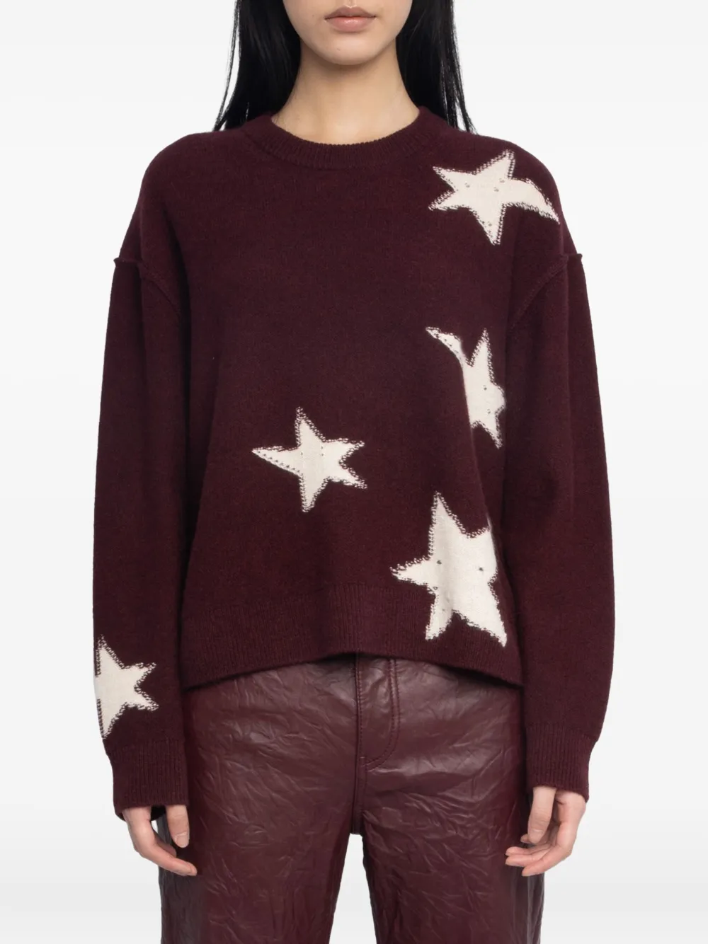 Zadig & Voltaire Star-pattern Cashmere Jumper