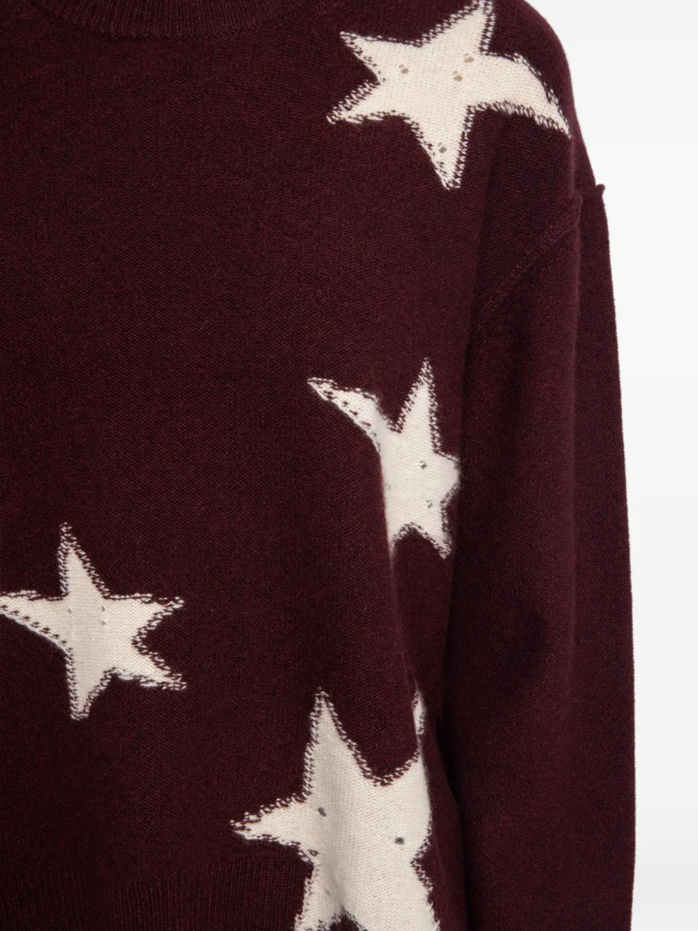 Zadig & Voltaire Star-pattern Cashmere Jumper