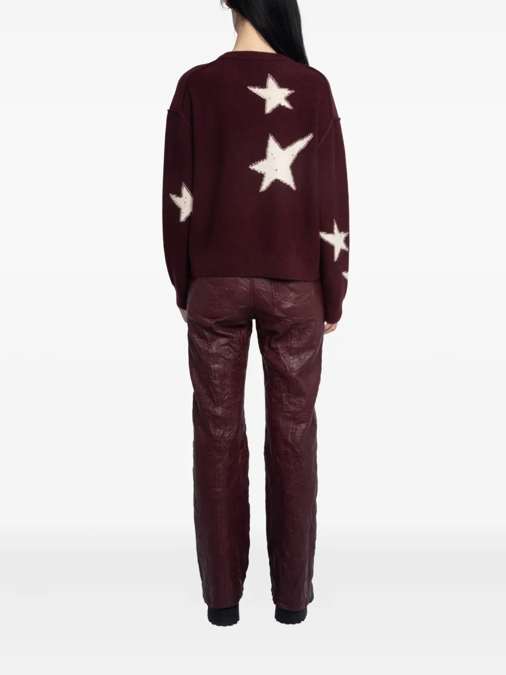 Zadig & Voltaire Star-pattern Cashmere Jumper