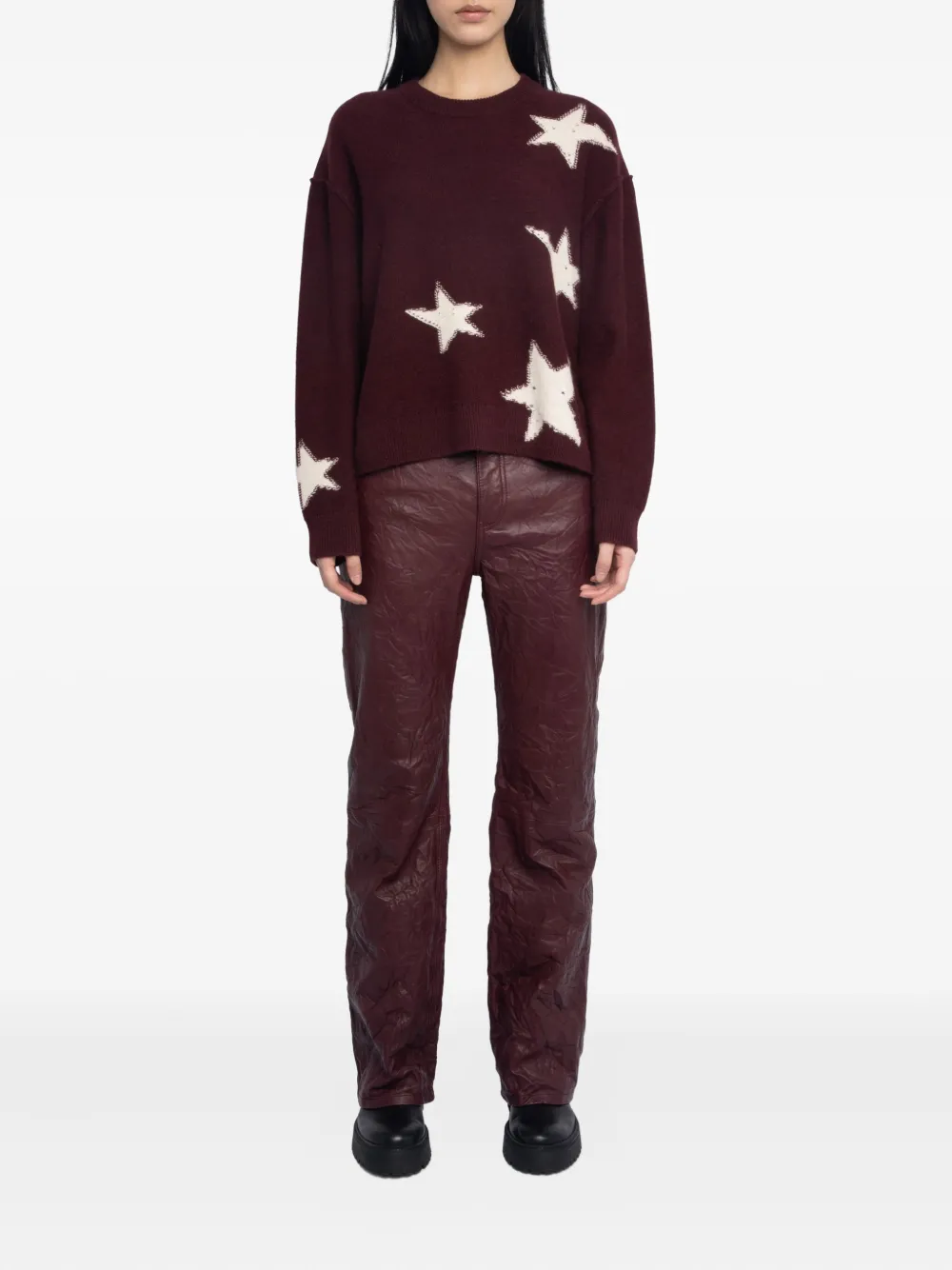Zadig & Voltaire Star-pattern Cashmere Jumper