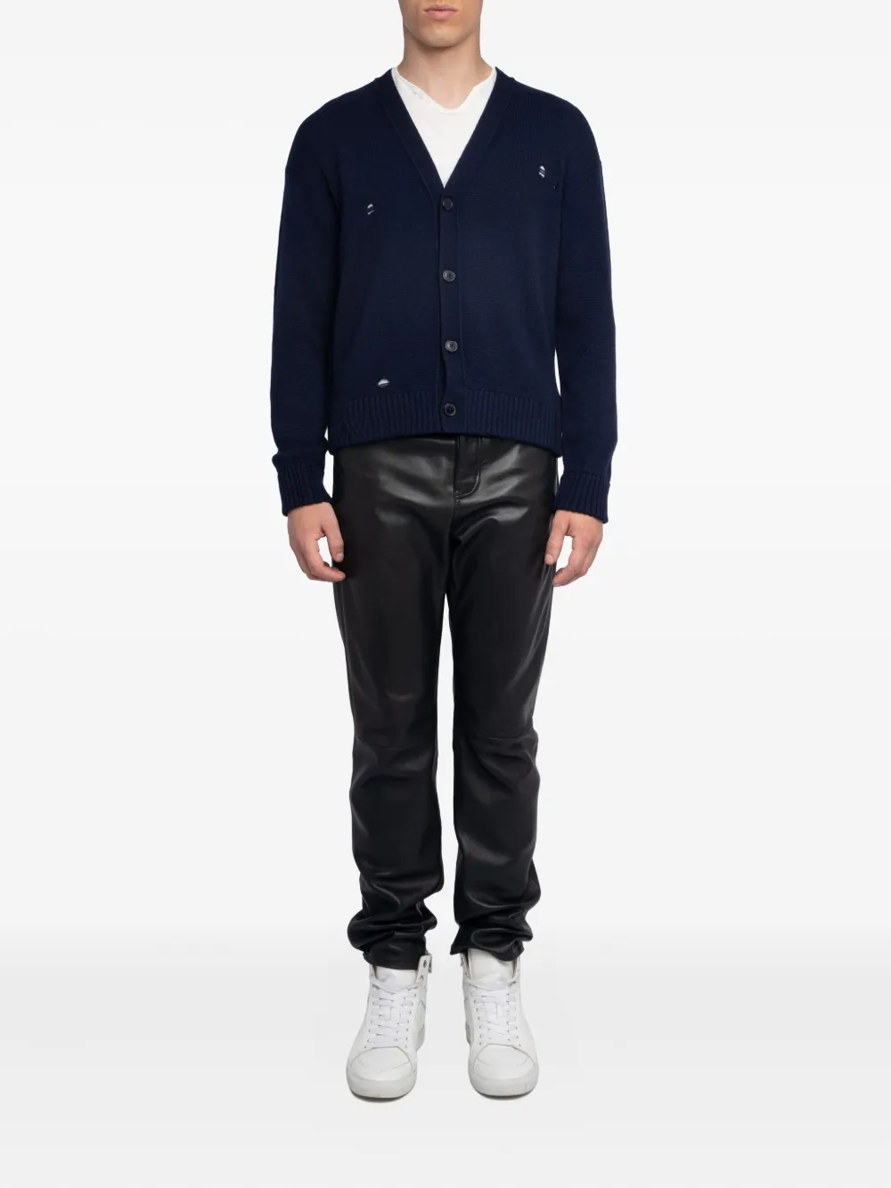Zadig&Voltaire Vest van wolblend Blauw