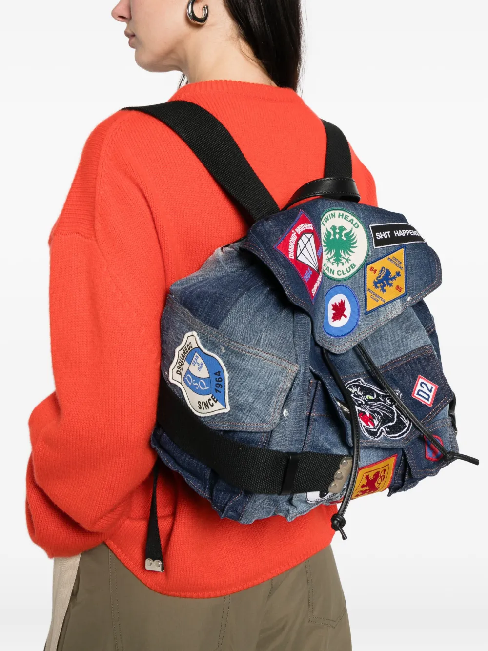 DSQUARED2 Rucksack mit Patch-Applikation | Image 2