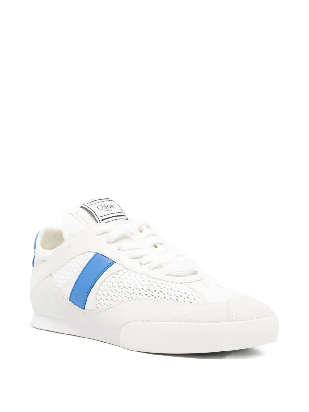 Chloé Kick mesh-panel sneakers - Wit