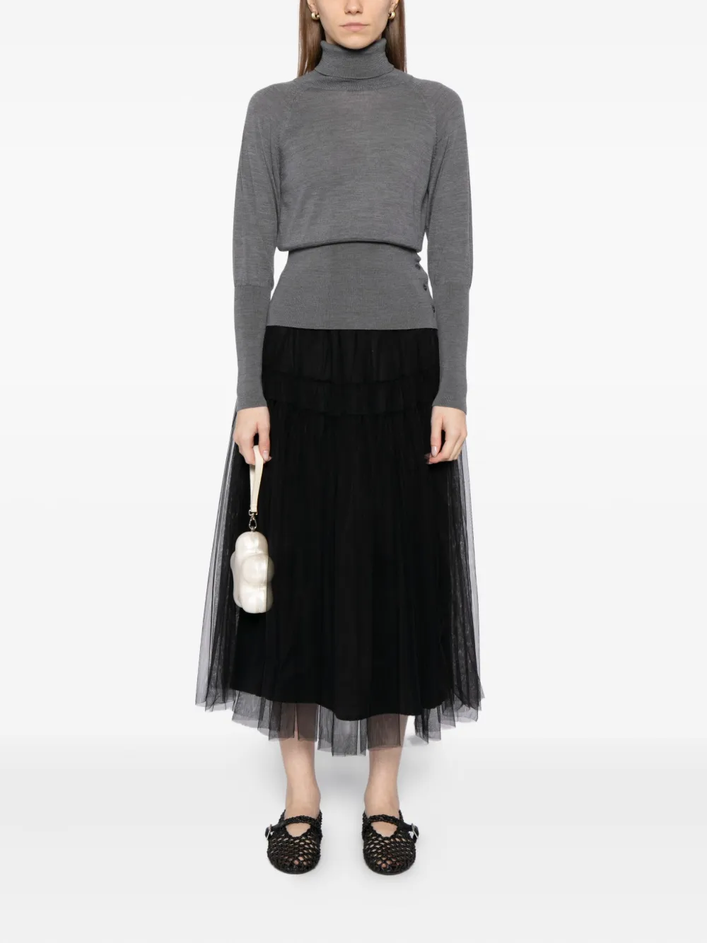 Simone Rocha توب مجسم برقبة عالية | تيشيرتات وجيرسي | Image 2