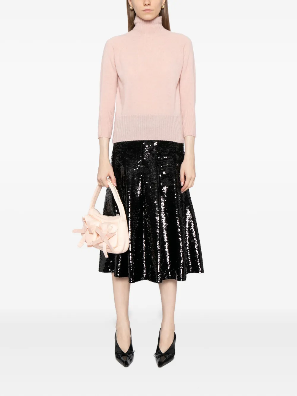 Simone Rocha Blusa de cashmere gola alta | Camisetas | Image 2