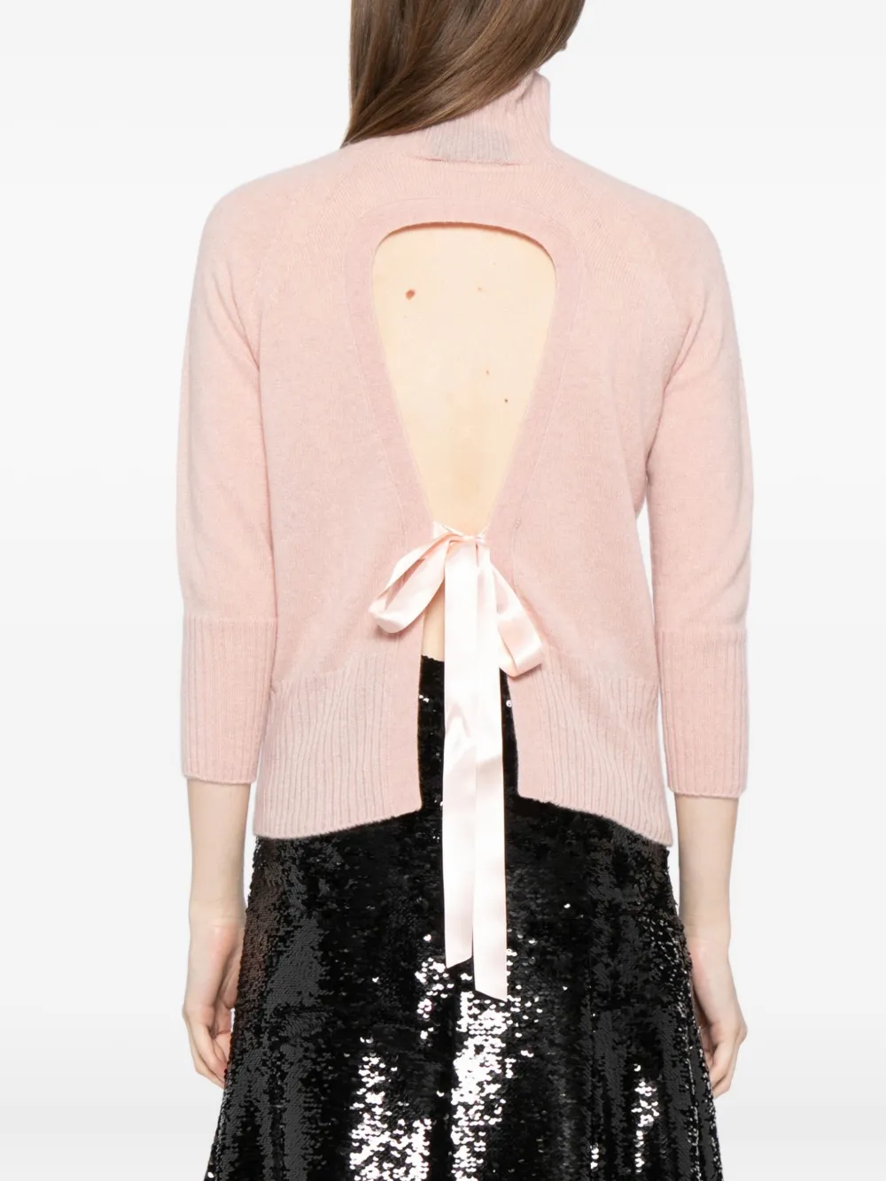 Simone Rocha Kasjmier top met col Roze