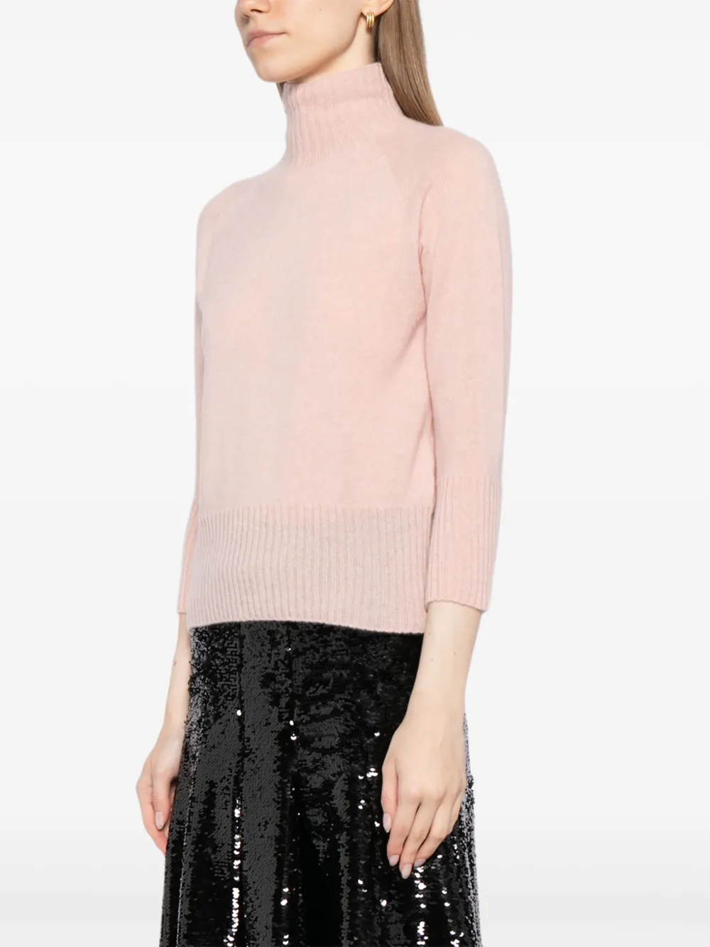 Simone Rocha Kasjmier top met col Roze
