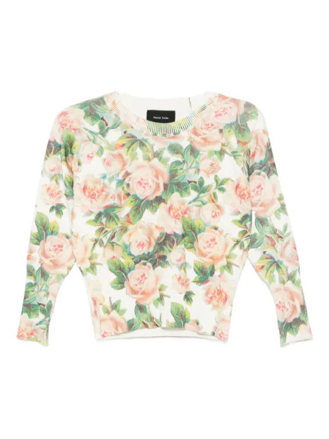 Simone Rocha floral shrunken top