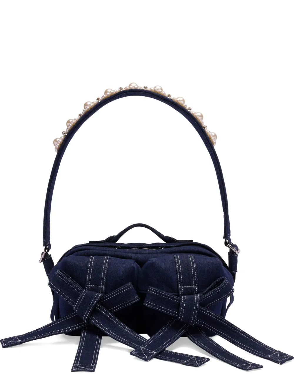 Simone Rocha Tas verfraaid met strik Blauw