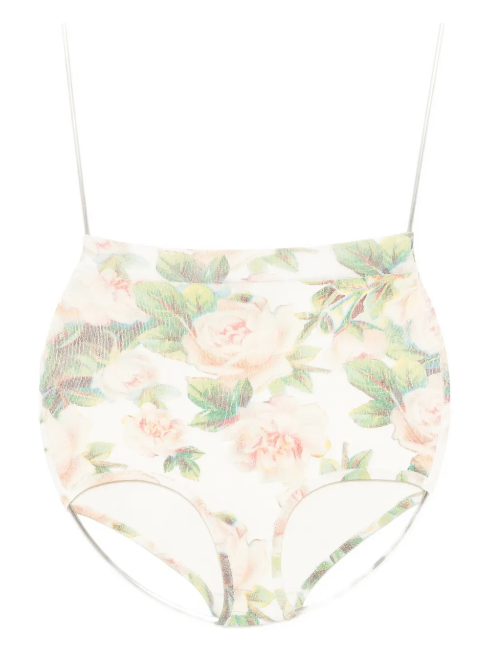 Simone Rocha Floral-print Brief In Multi