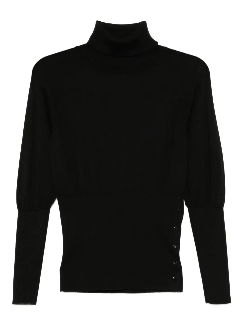 Simone Rocha top ajustado con cuello alto | negro | Image 1