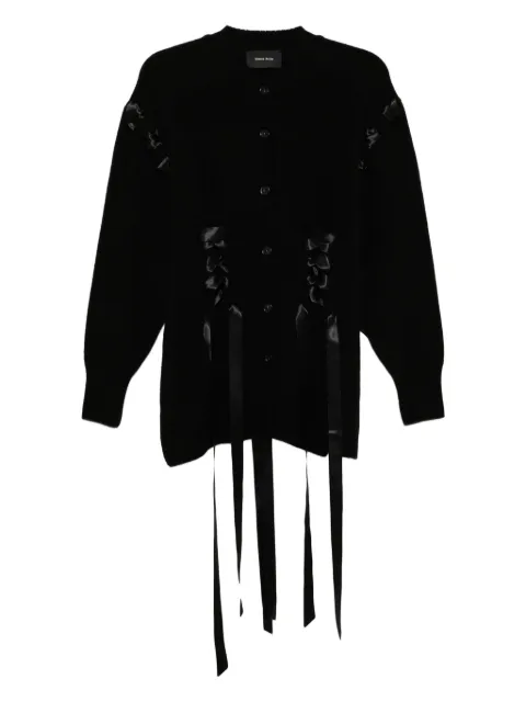 Simone Rocha ribbon corset cardigan 