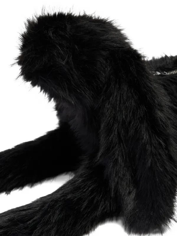 Simone Rocha Hare faux-fur Crossbody Bag | Black | FARFETCH