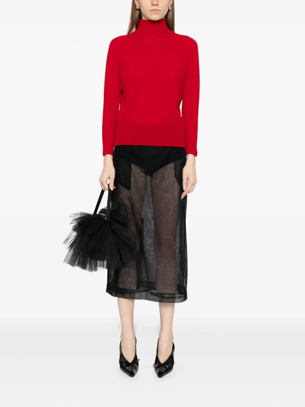Simone Rocha cashmere funnel-neck top | Sweaters | Image 2