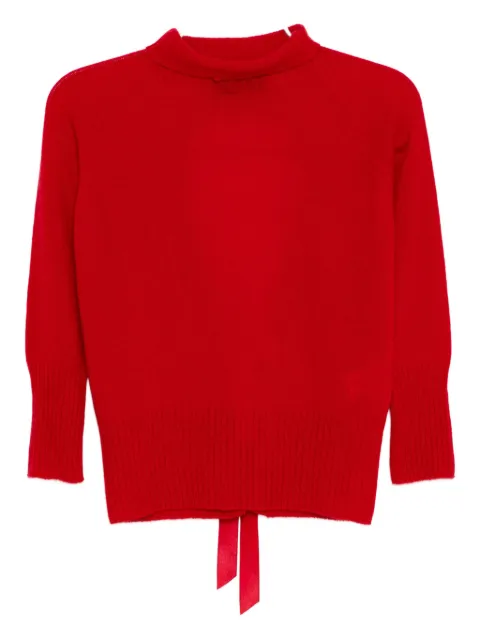 Simone Rocha cashmere funnel-neck top