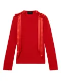 Simone Rocha ribbon-bow long-sleeve T-shirt - Red
