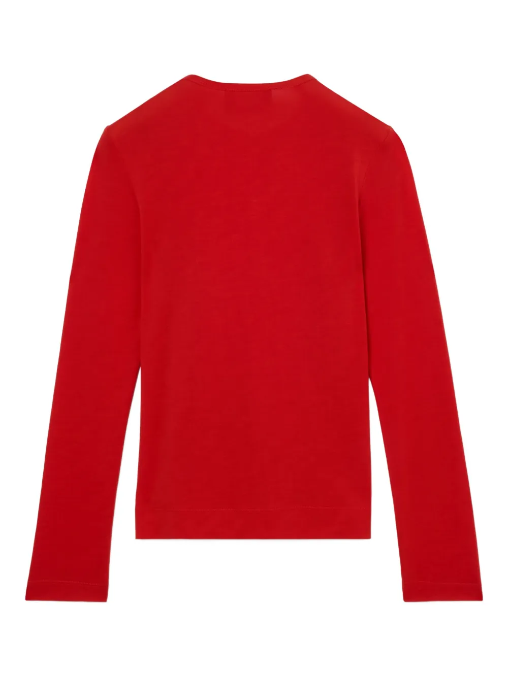Simone Rocha T-shirt met strik en lange mouwen Rood