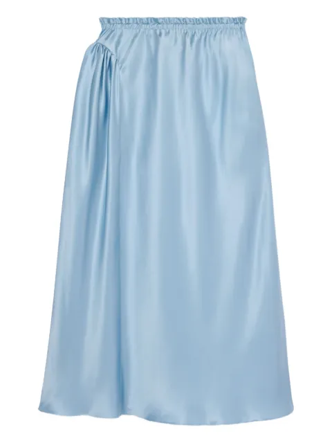 Simone Rocha satin gathered skirt