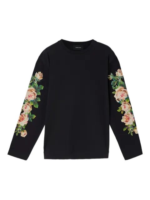 Simone Rocha 玫瑰印花长袖T恤