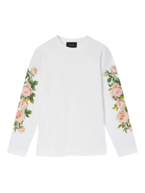 Simone Rocha rose-print long-sleeve T-shirt