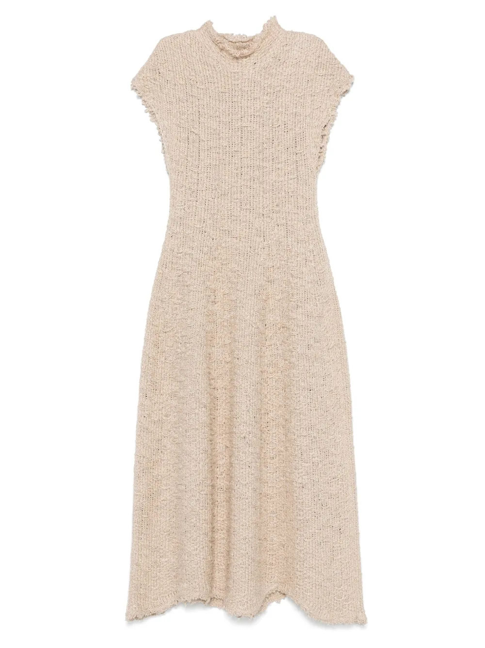 KHAITE Jurk van zijdeblend Beige