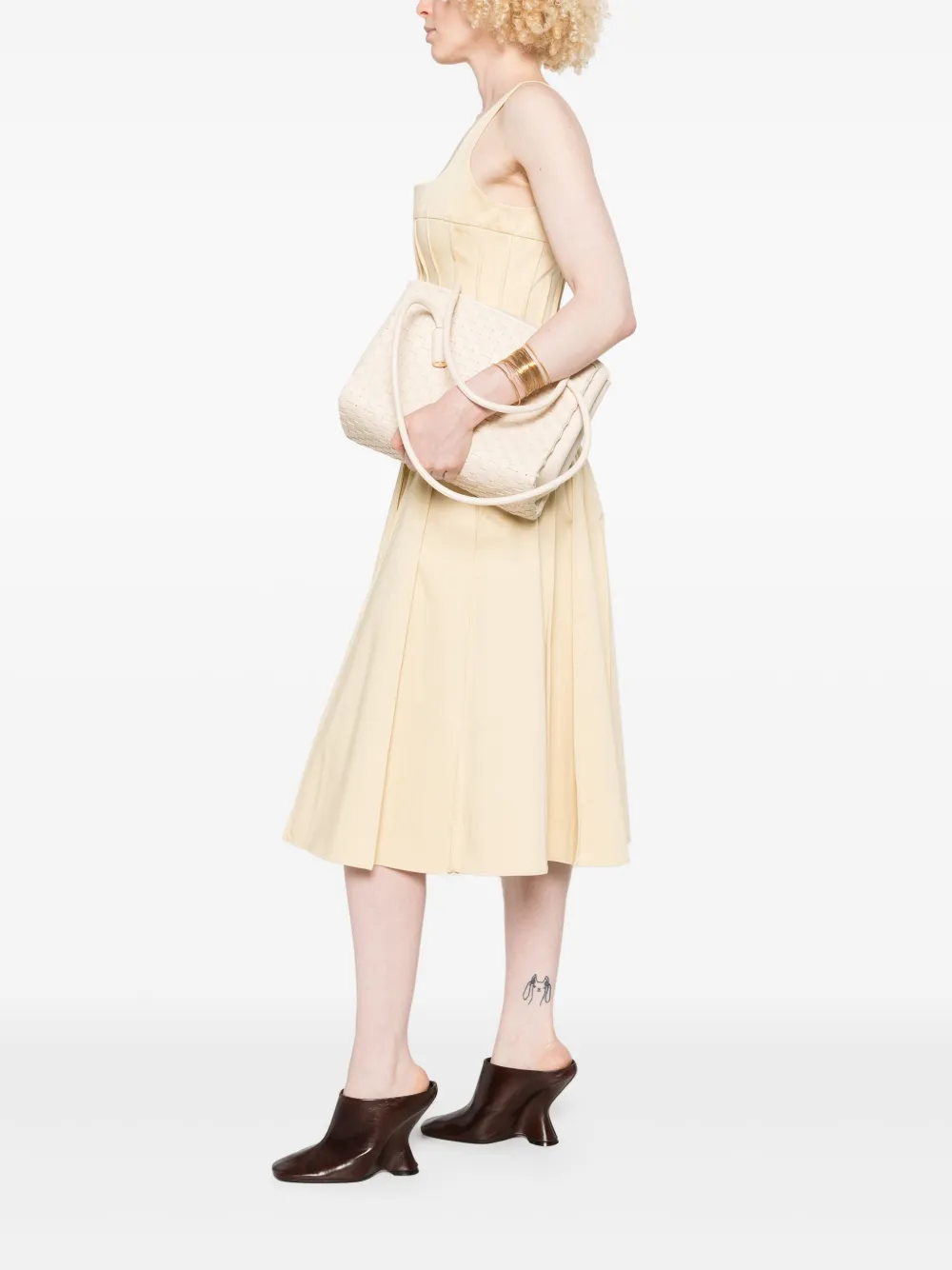 Themoirè Olimpia tote bag - Beige