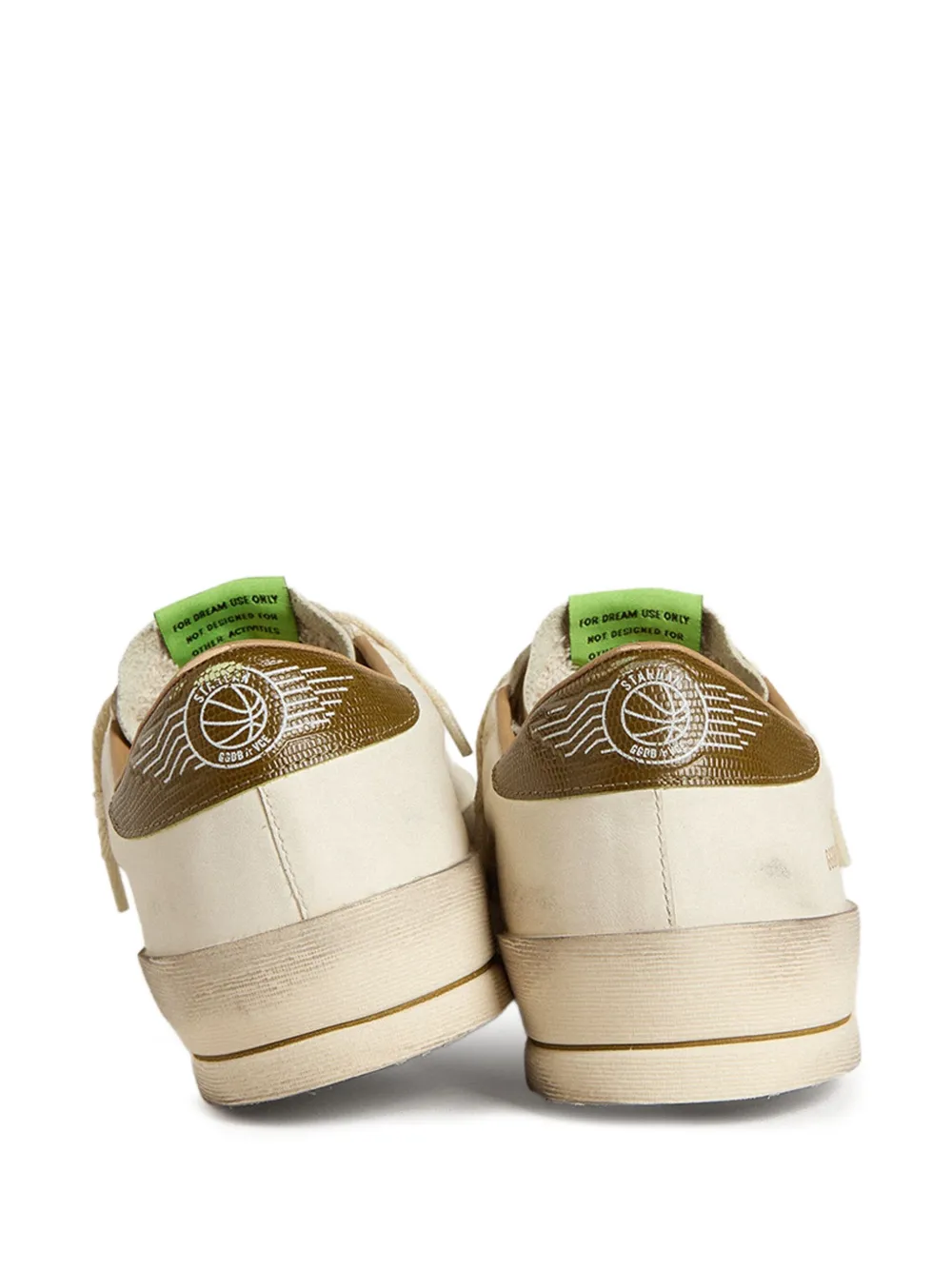 Golden Goose Stardan star-printed leather sneakers Neutrals