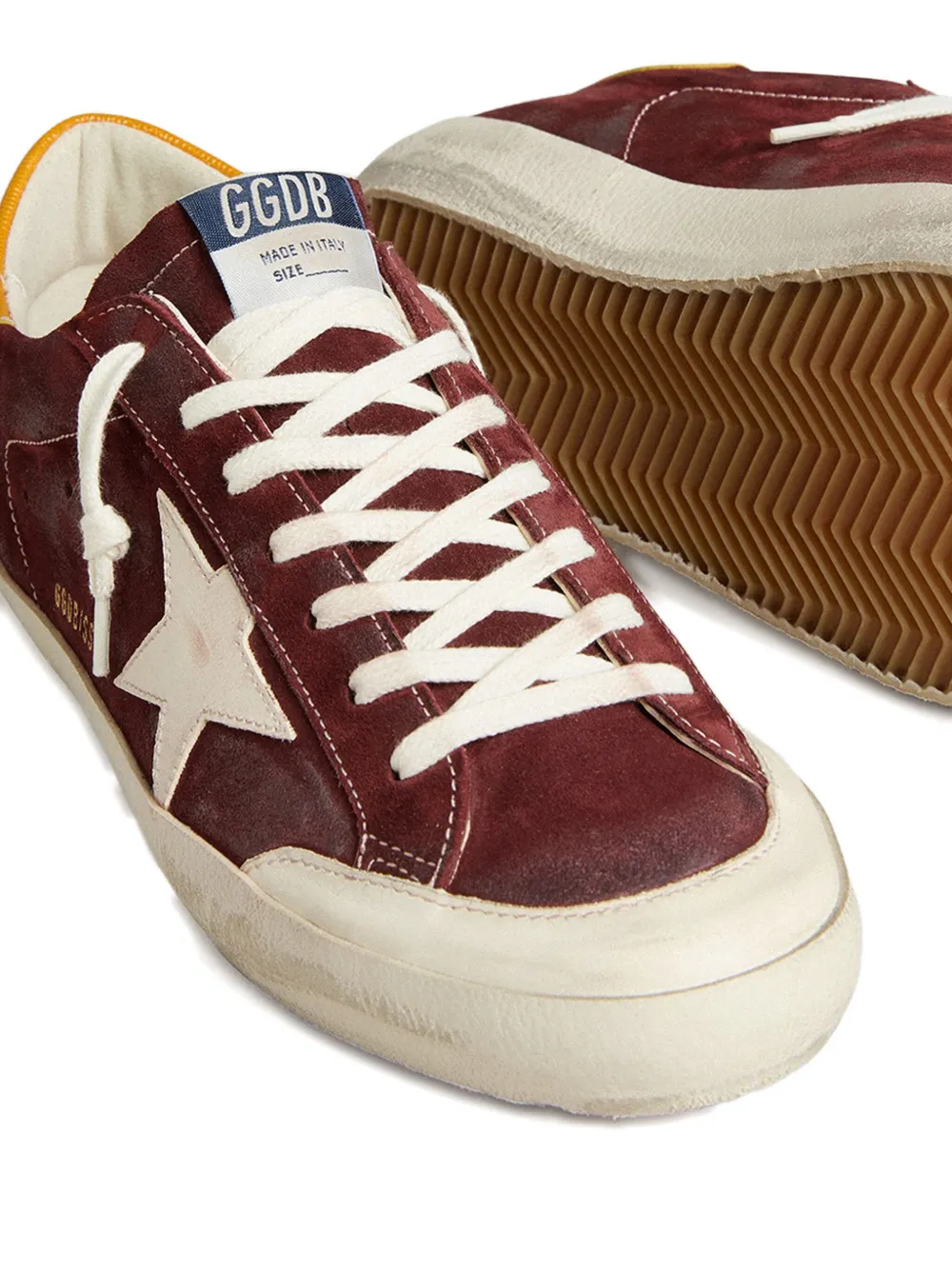 Golden Goose Ballstar leather sneakers Red