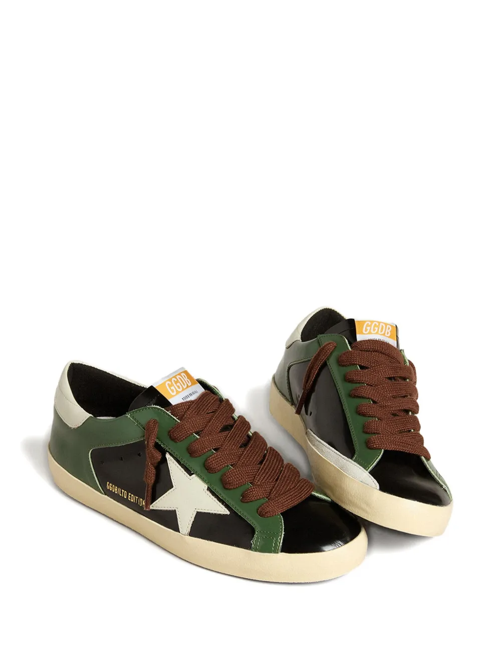 Golden Goose Super-Star LTD leather low-top sneakers Green