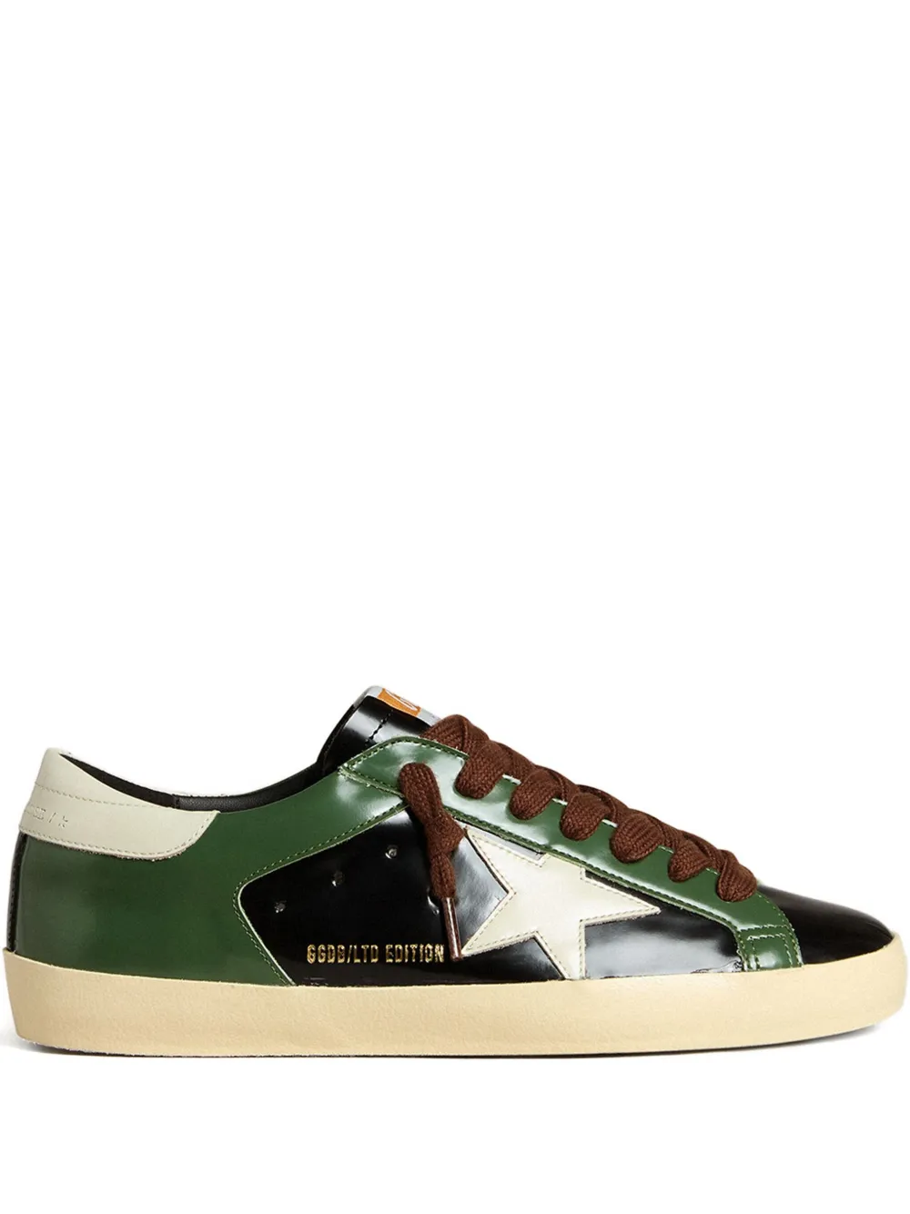 Golden Goose Super-Star LTD leather low-top sneakers Green