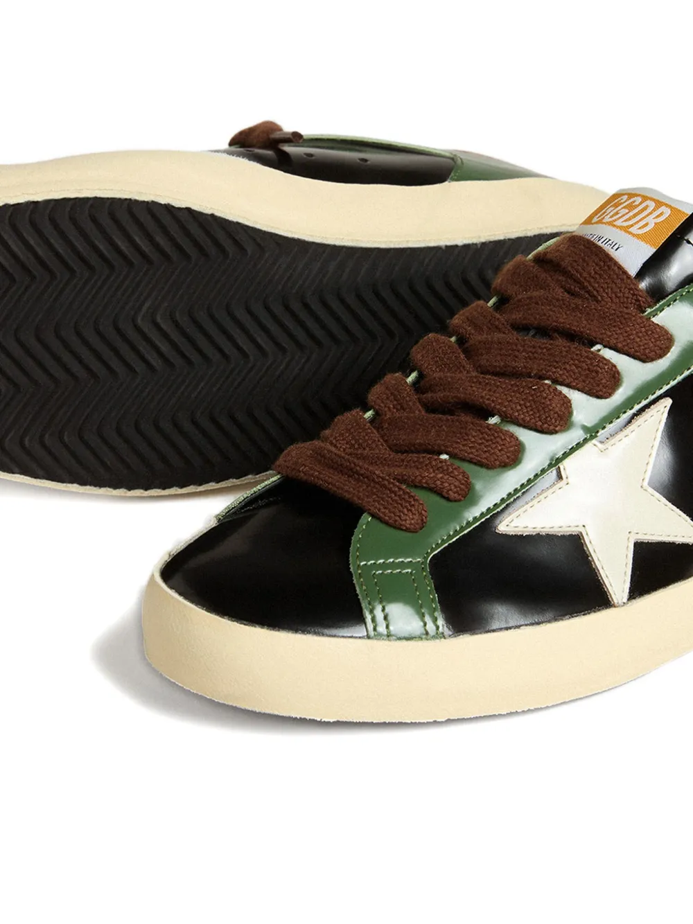 Golden Goose Super-Star LTD leather low-top sneakers Green